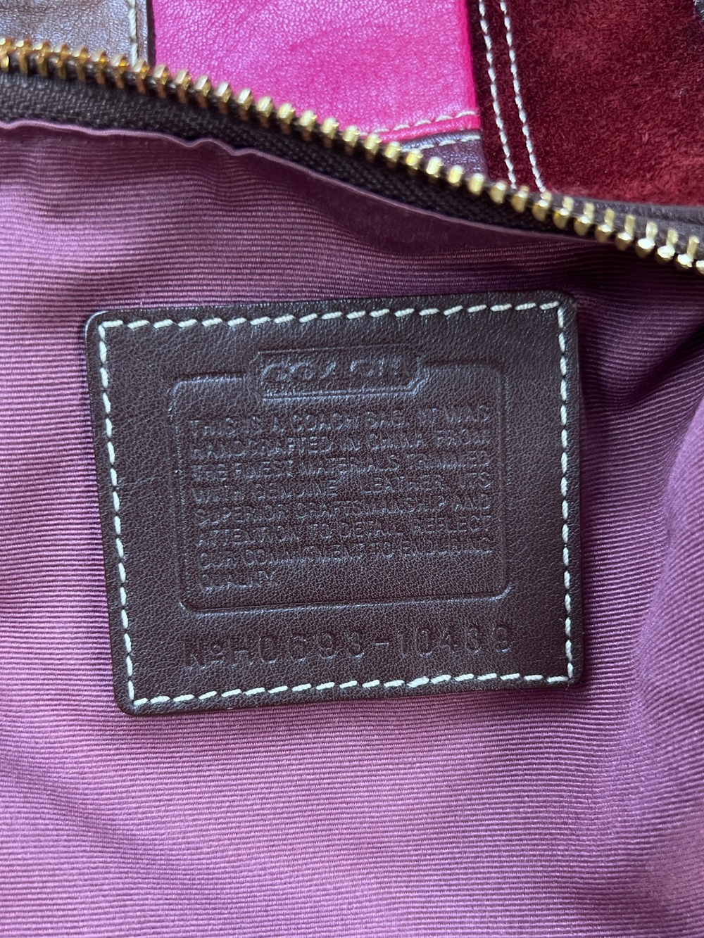 Coach Vintage Y2K Patchwork Signature C Multi-Texture Crossbody Bag H0693-10439 - Picture 2 of 8